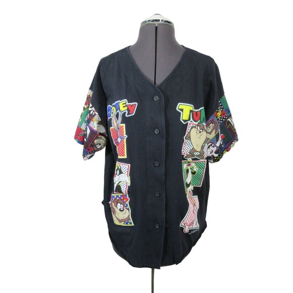 Sun Sportswear‎ vintage Looney Tunes 1994 single stitch baseball jersey M - Picture 1 of 12